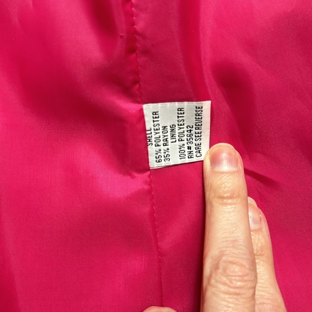 Morgan Miller hot Barbie pink gold X button blazer jacket medium 8 - Picture 8 of 10